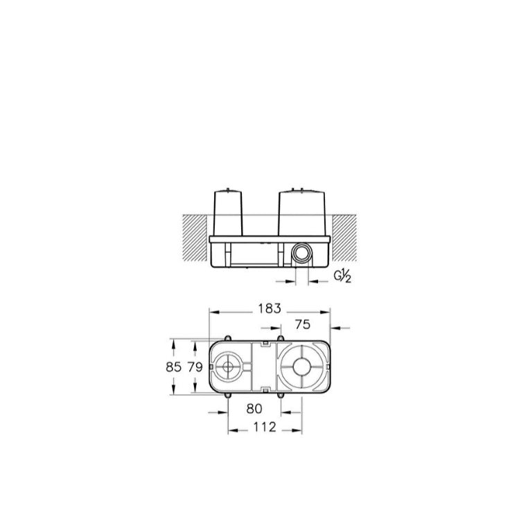 Vitra Concealed Part for Basin Mixer Tap
