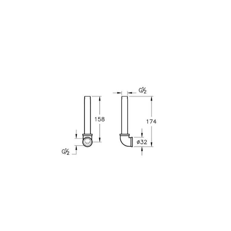 Vitra Origin Connecting Pipe
