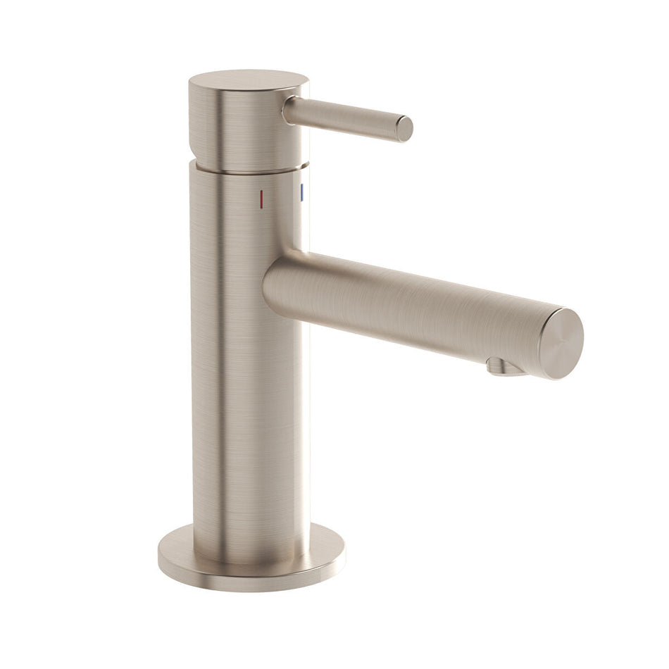 Vitra Origin Compact Basin Mixer Tap - Brushed Nickel