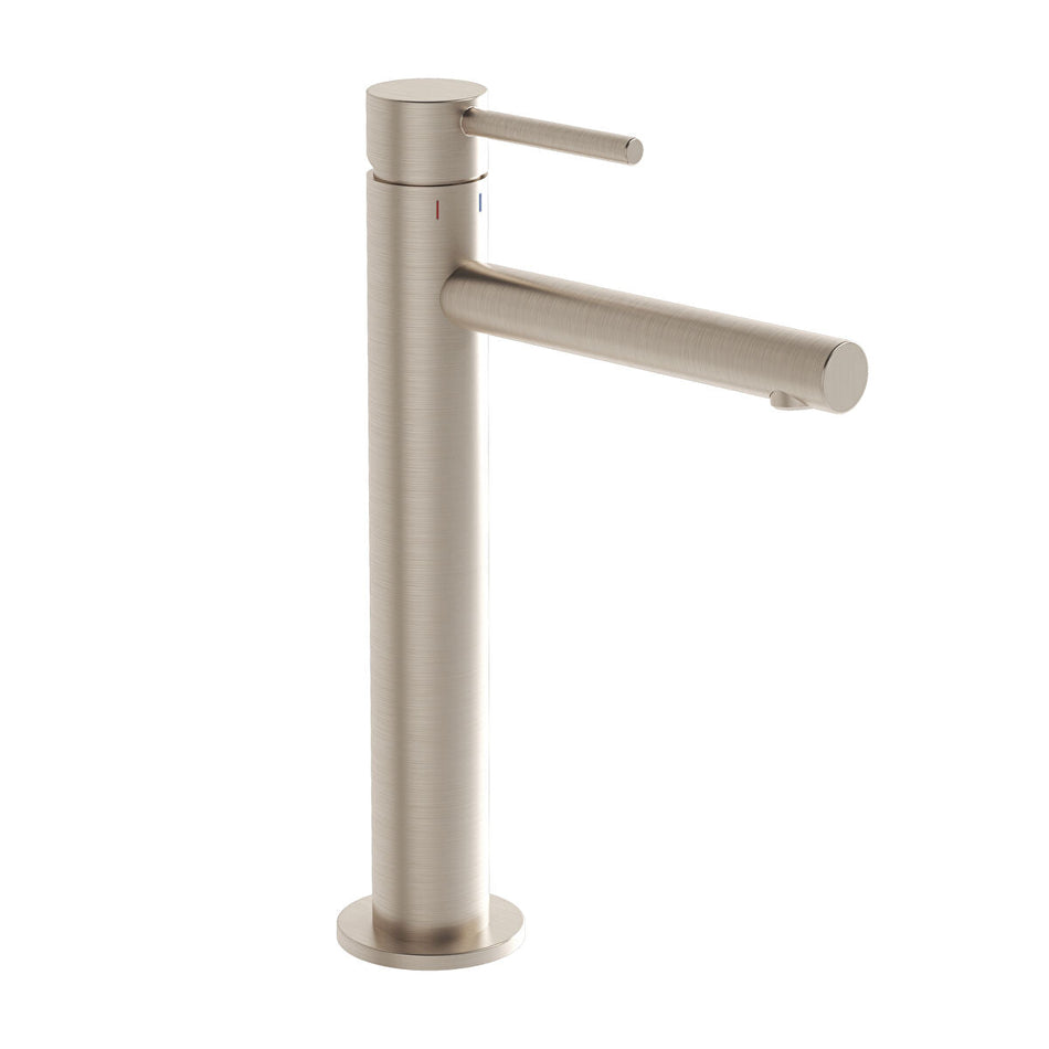Vitra Origin Tall Basin Mixer Tap - Brushed Nickel