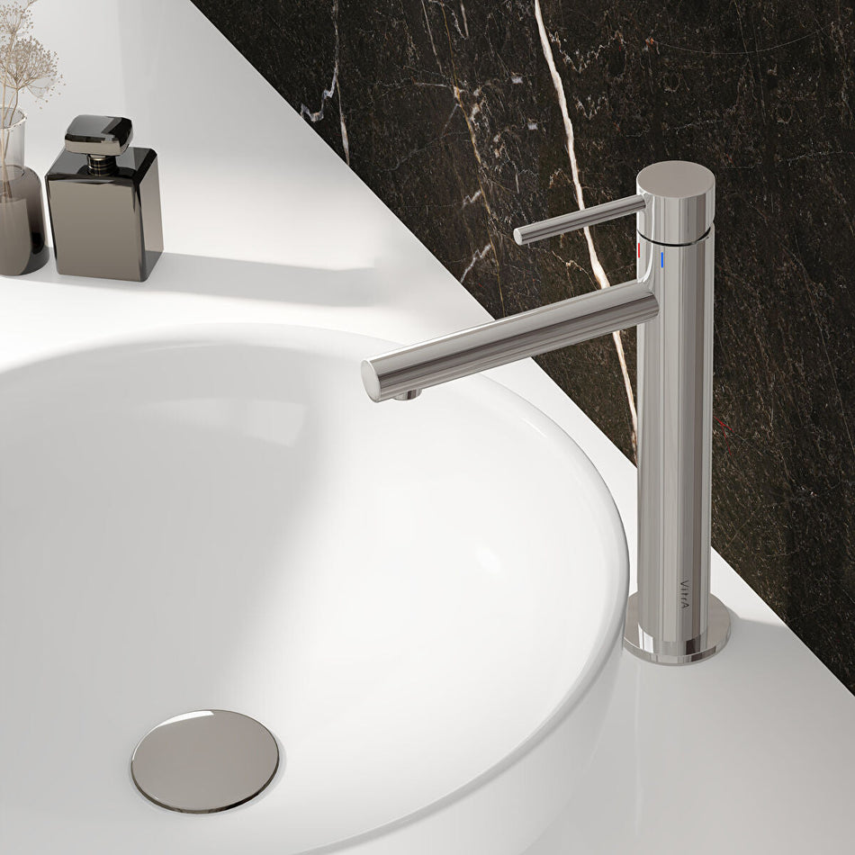 VitrA Origin Tall Basin Mixer Tap - Chrome