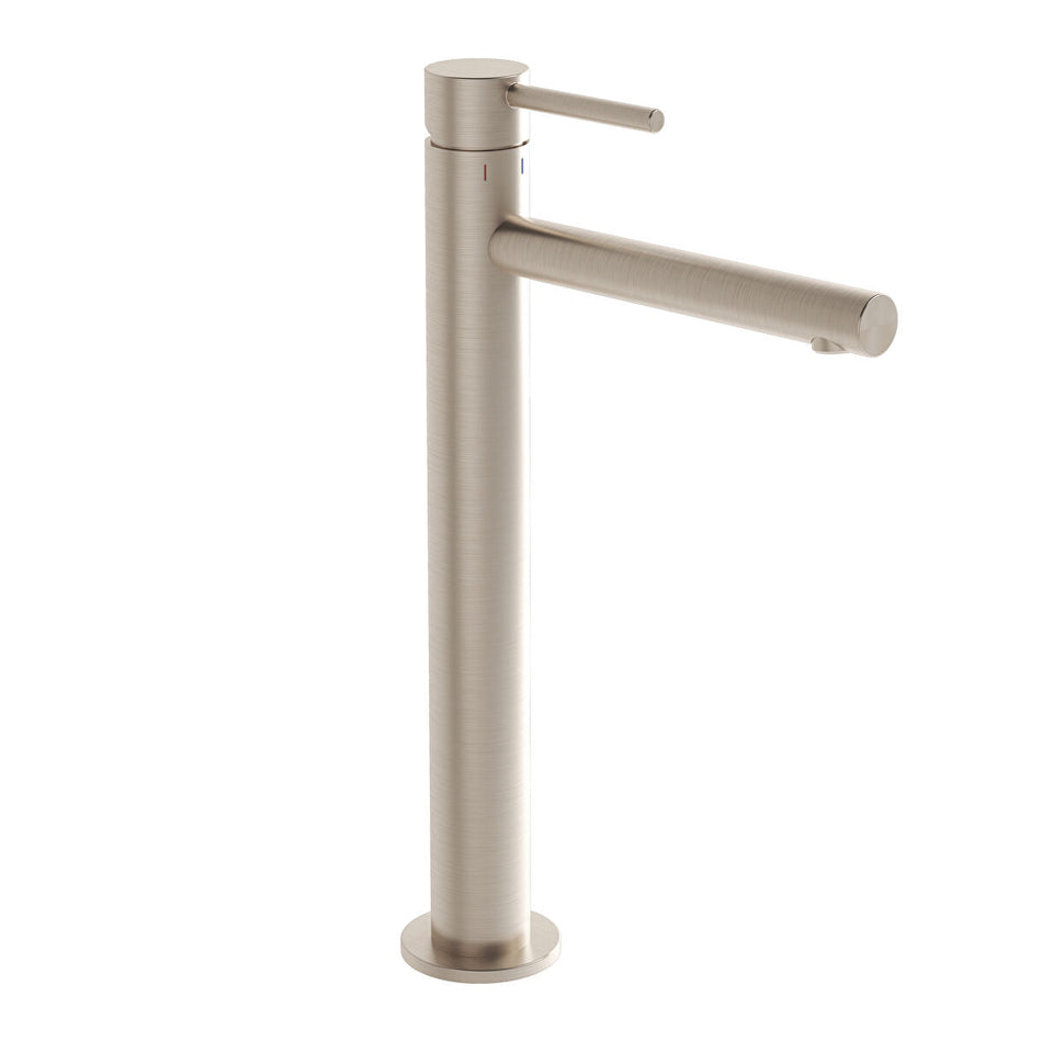 Vitra Origin Extra Tall Basin Mixer Tap - Brushed Nickel