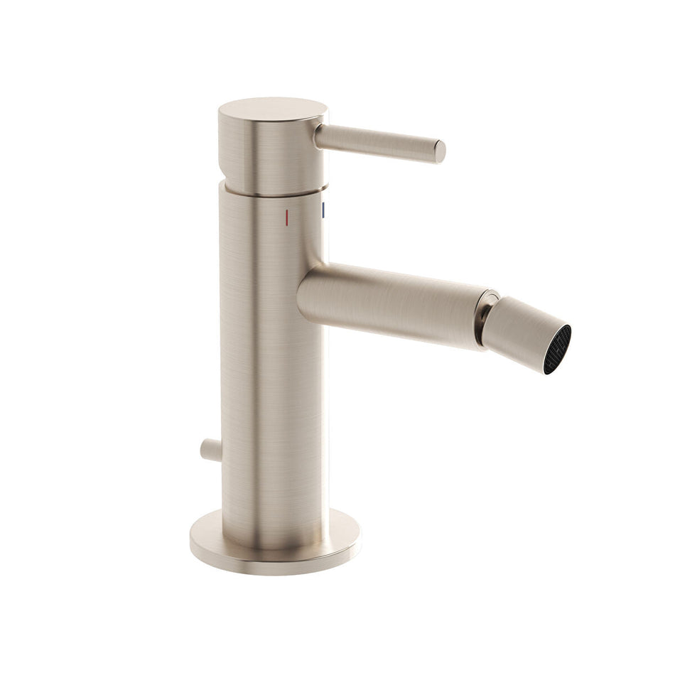 Vitra Origin Bidet Mixer Tap - Brushed Nickel