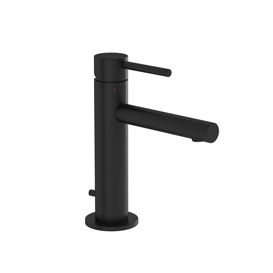Vitra Origin Basin Mixer Tap With Pop - up Waste - Matt Black