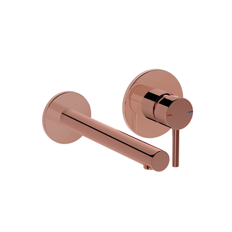 VitrA Origin Wall Mounted Basin Mixer Tap - Soft Copper