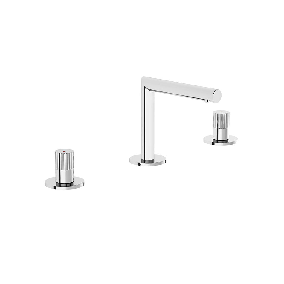 Vitra Origin 3 Hole Basin Mixer Tap - Soft Copper