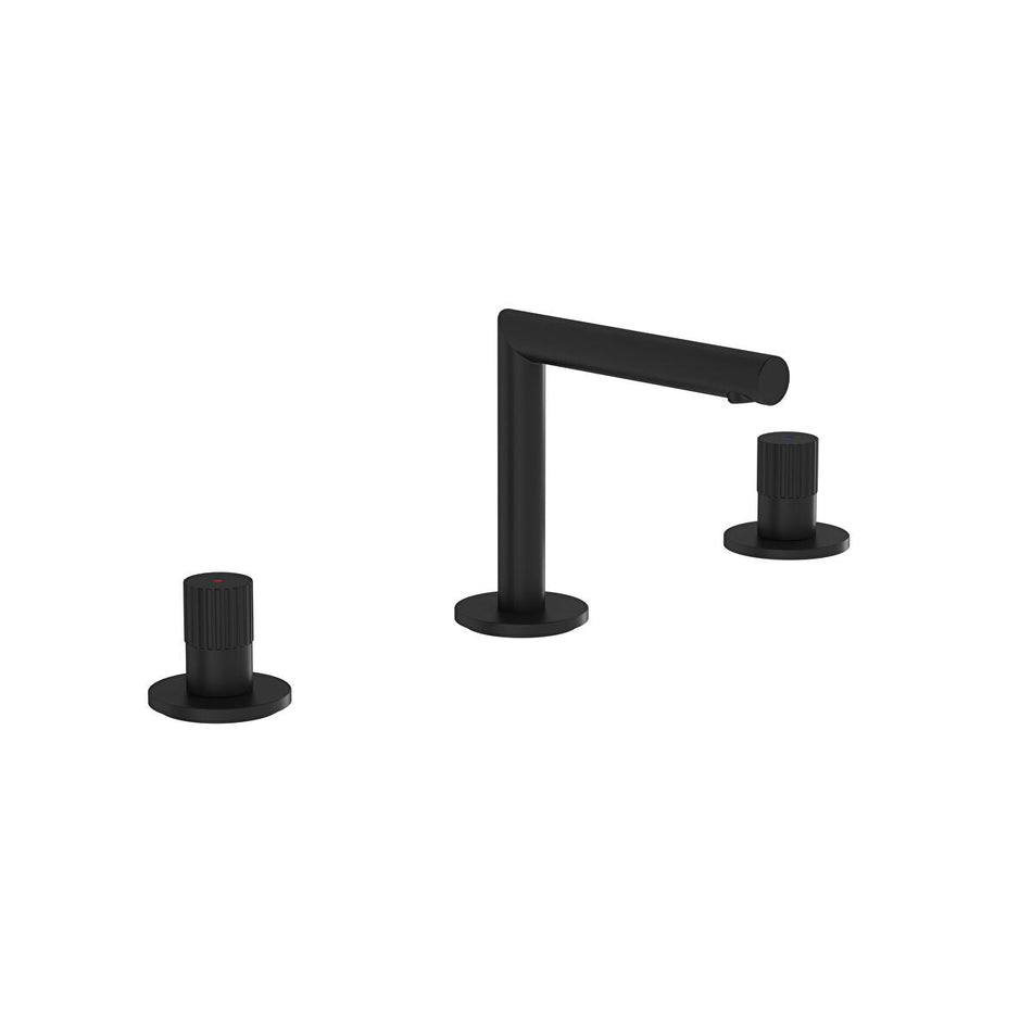 Vitra Origin 3 Hole Basin Mixer Tap - Matt Black