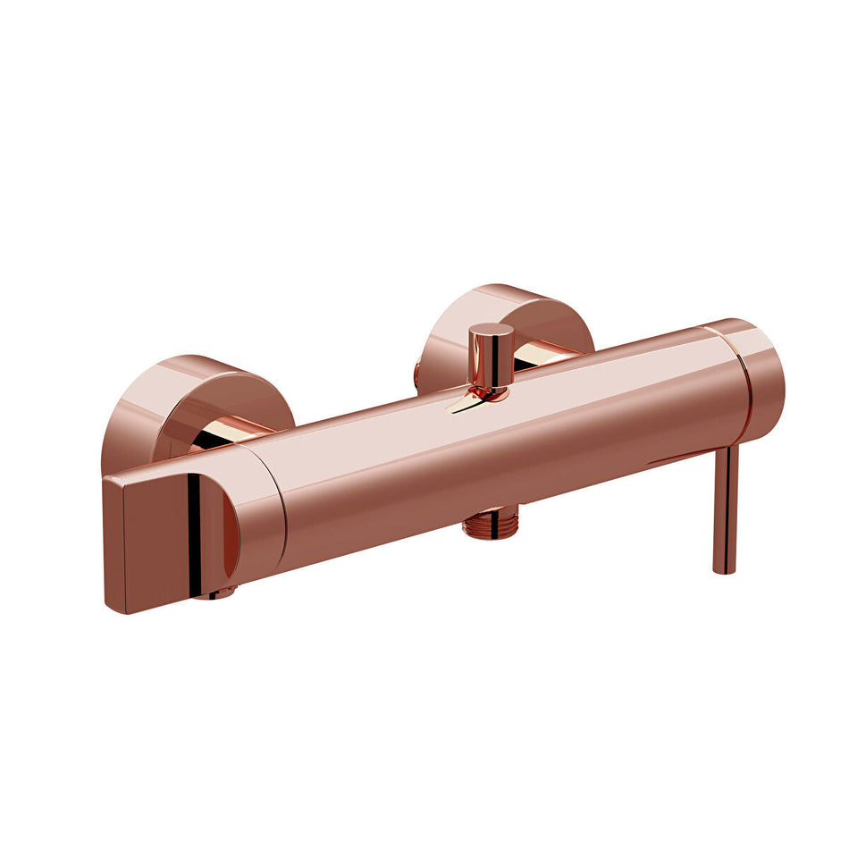 Vitra Origin Wall Mounted Bath Shower Mixer Tap - Soft Copper