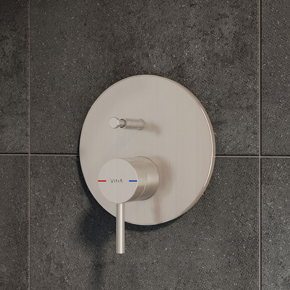 Vitra Origin 2 Outlet Manual Shower Valve - Brushed Nickel