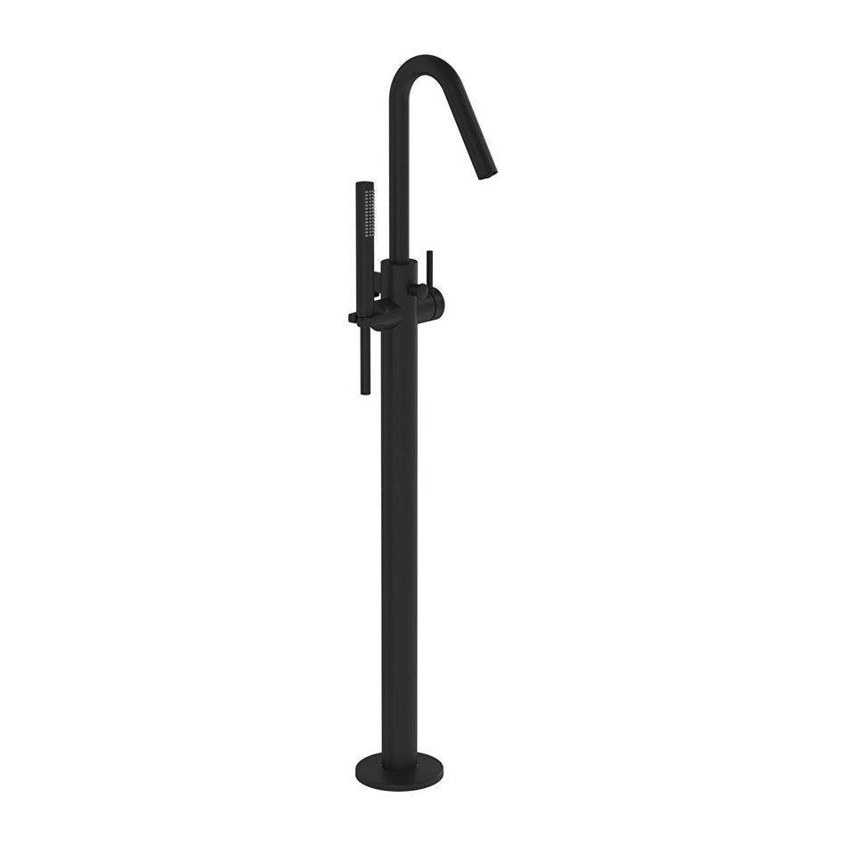 Vitra Origin Floor Standing Bath Filler Tap - Matt Black