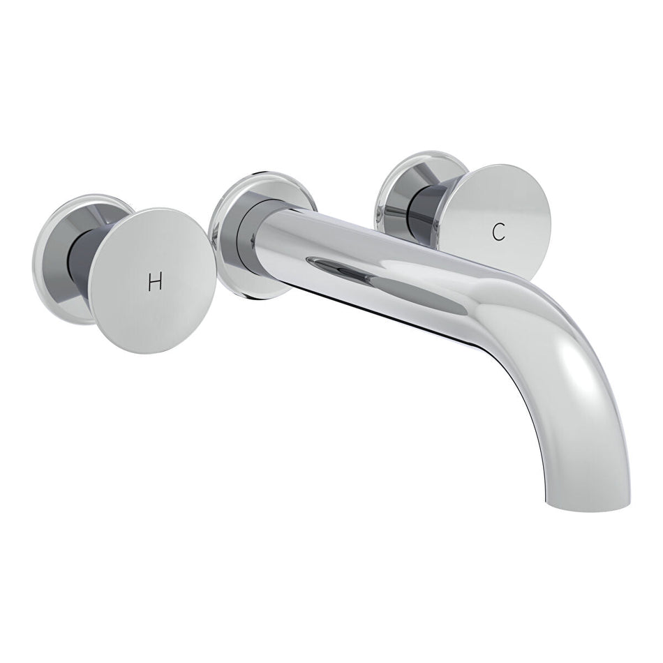 Vitra Liquid Built-In Wall Mounted Basin Mixer Tap - Chrome