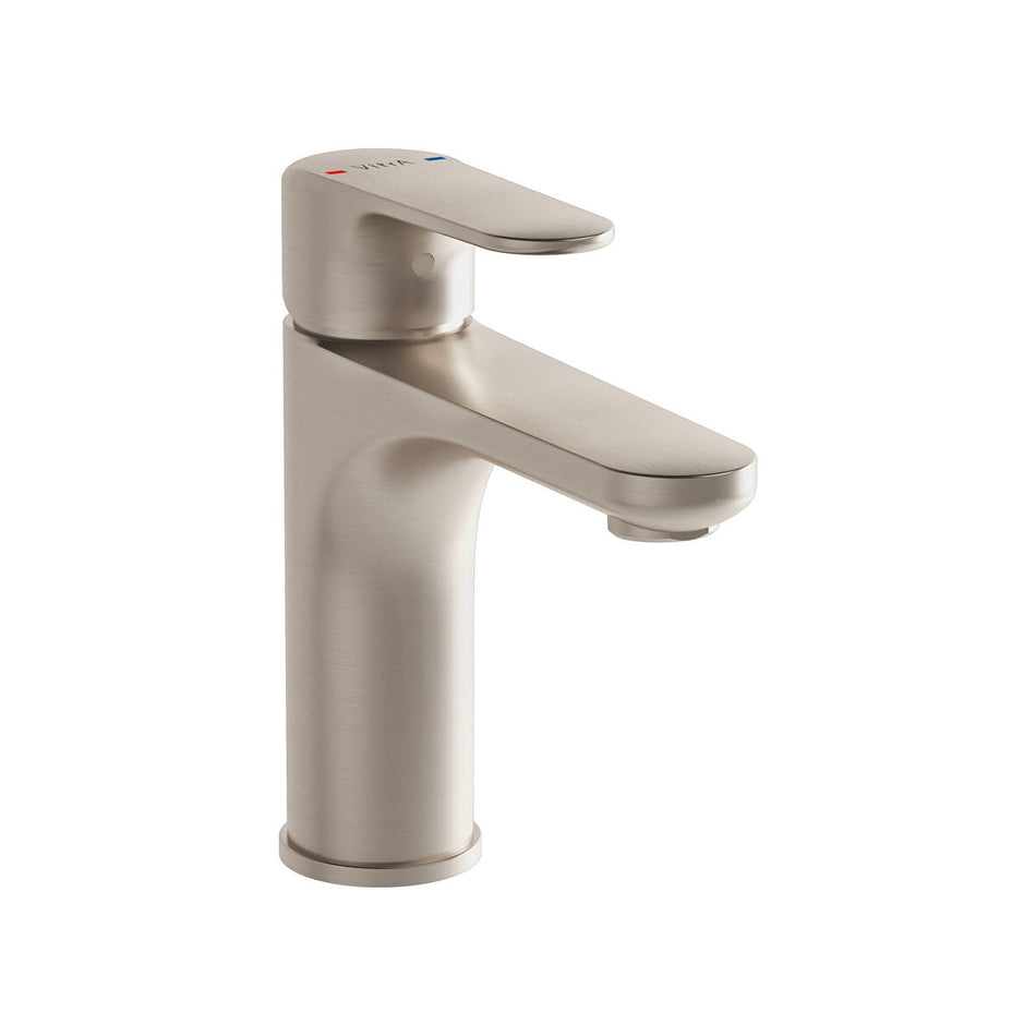 VitrA Root Basin Mixer Tap - Brushed Nickel