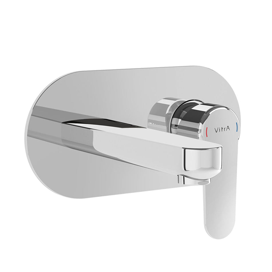 VitrA Root Wall Mounted Basin Mixer Tap - Chrome