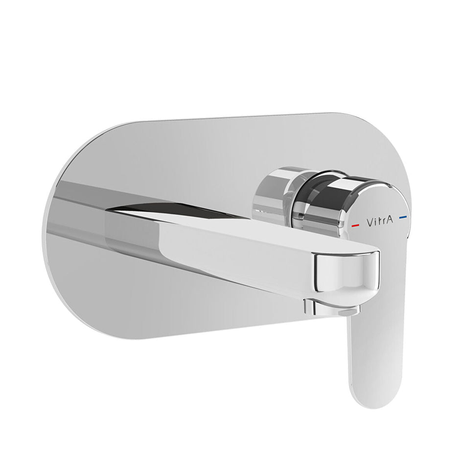VitrA Root Wall Mounted Basin Mixer Tap - Chrome