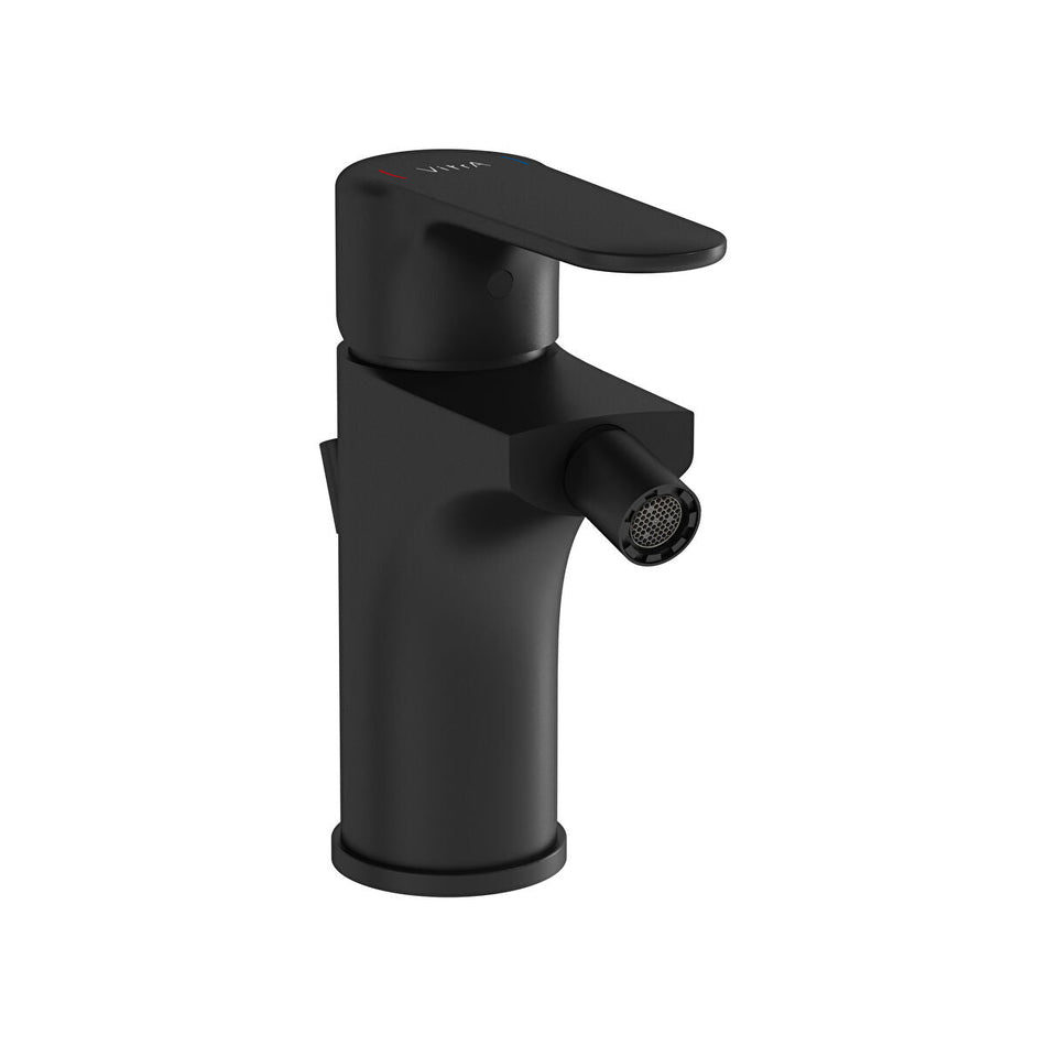 Vitra Root Round Bidet Mixer Tap - Matt Black