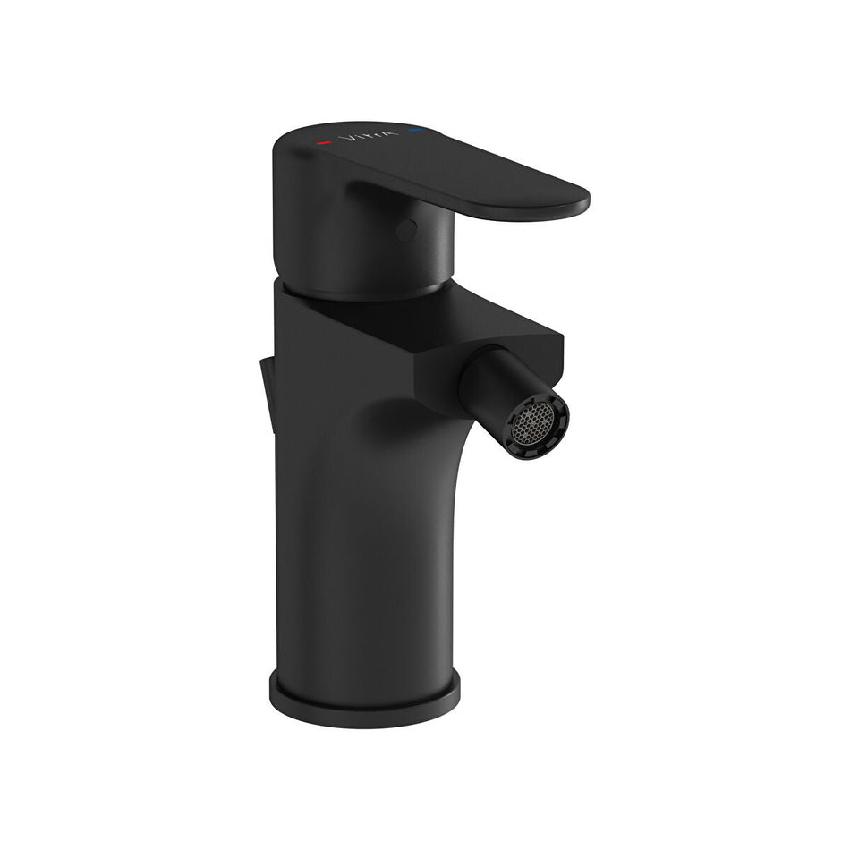 Vitra Root Round Bidet Mixer Tap - Matt Black