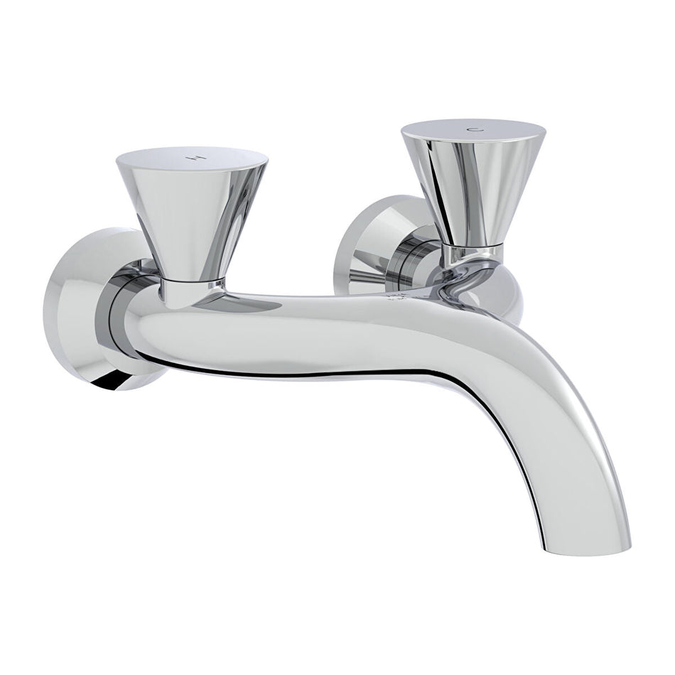 Vitra Liquid Wall Mounted Basin Mixer - Chrome