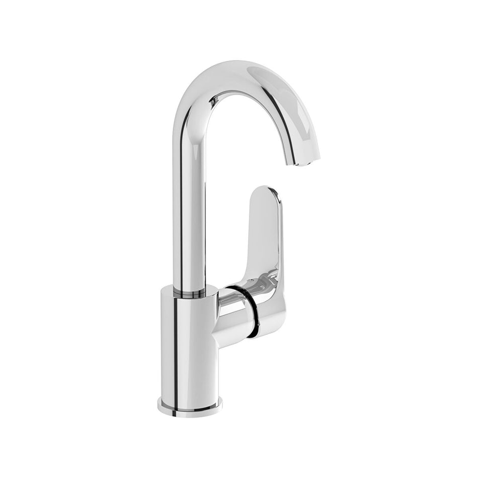 VitrA Root Basin Mixer Tap With Swivel Spout - Chrome