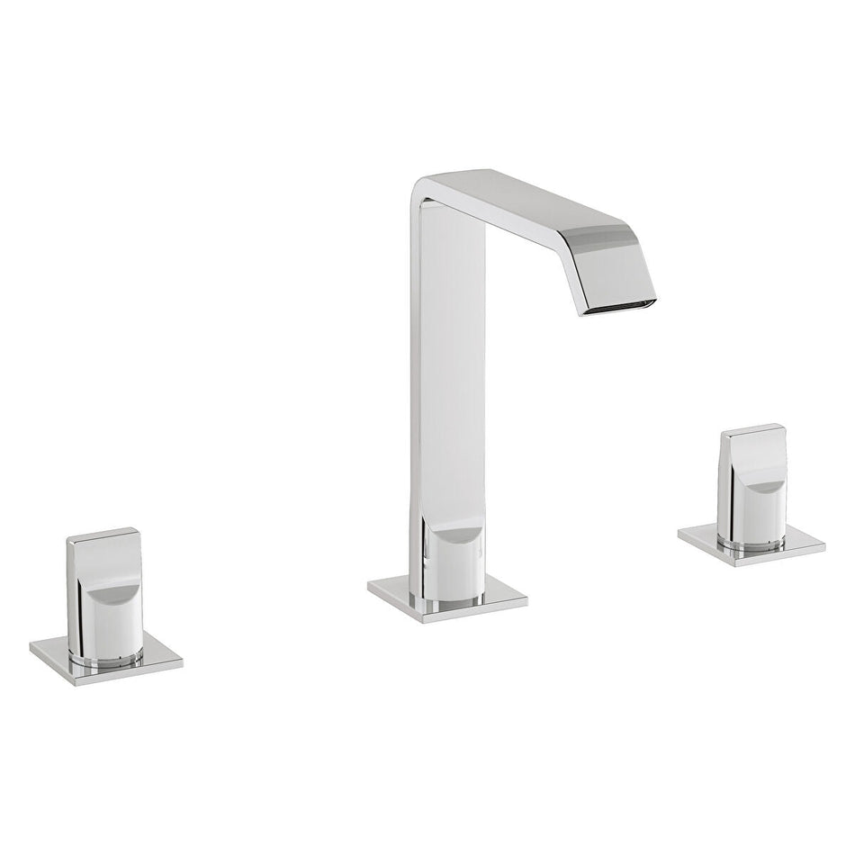 Vitra Suit 3 Hole Basin Mixer Tap - Chrome