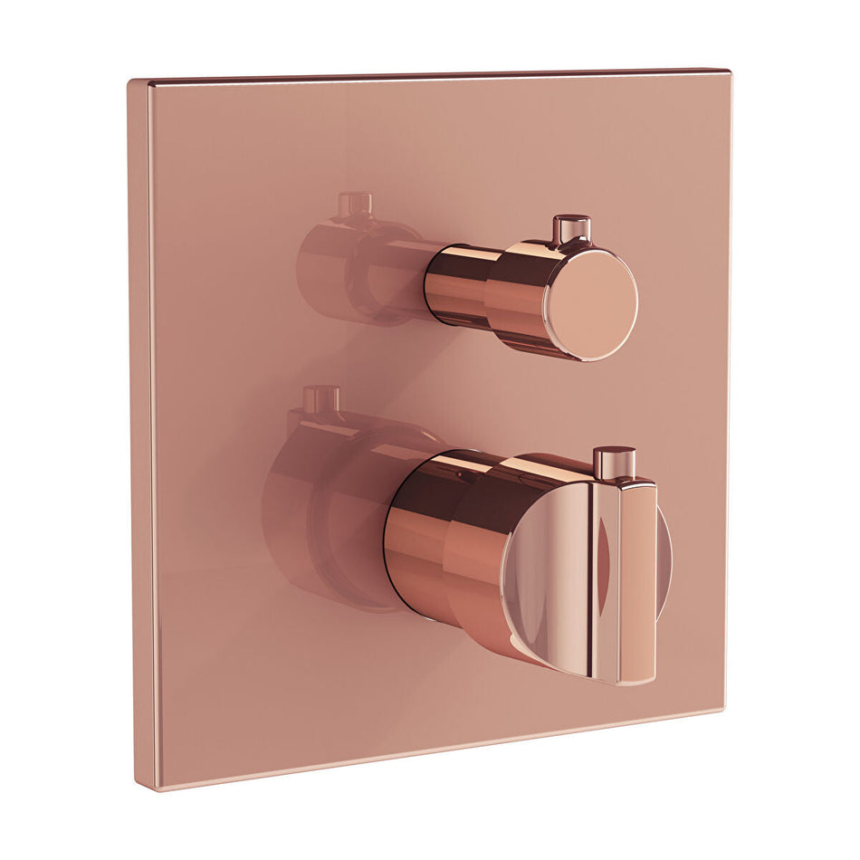 VitrA Suit Concealed Thermostatic Shower Valve - Soft Copper