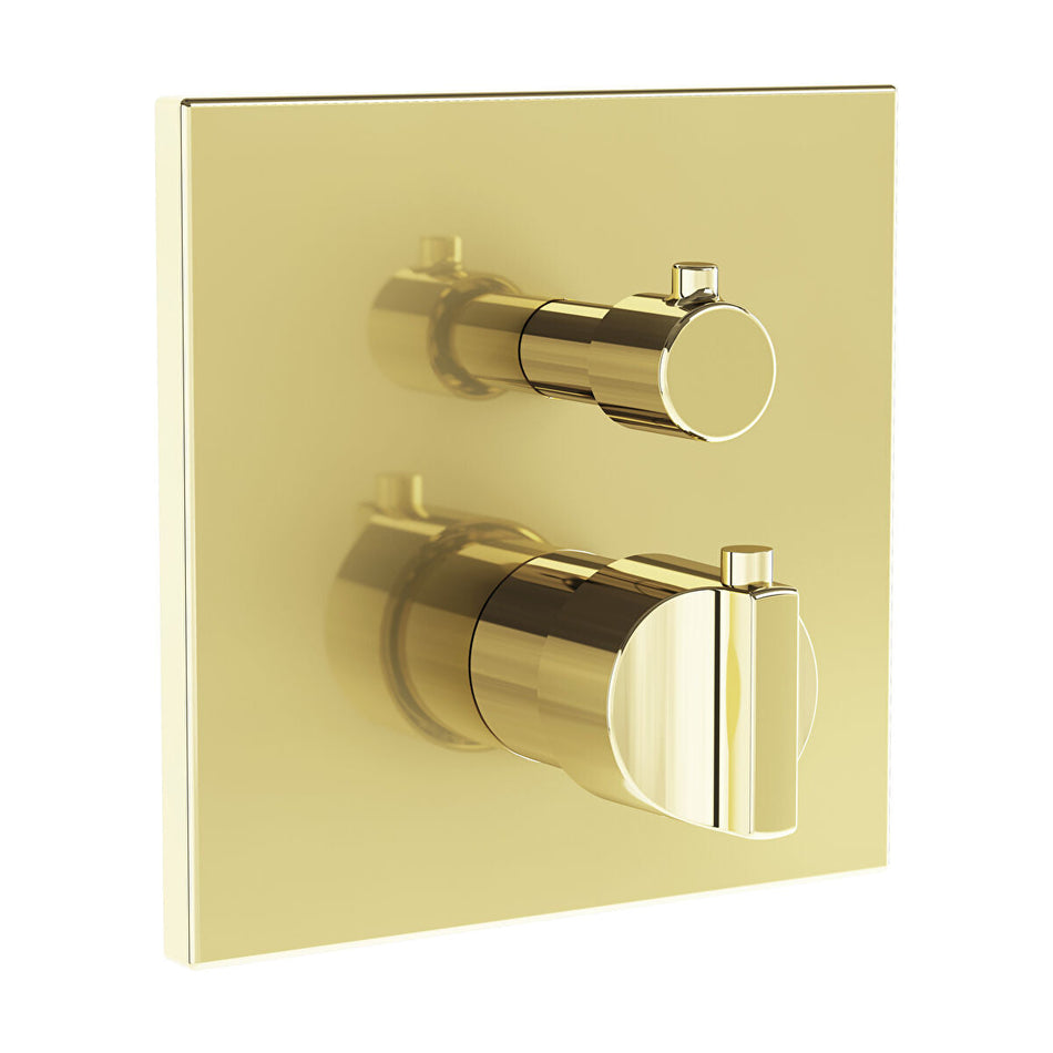 VitrA Suit Concealed Thermostatic Bath Shower Mixer Valve - Soft Gold