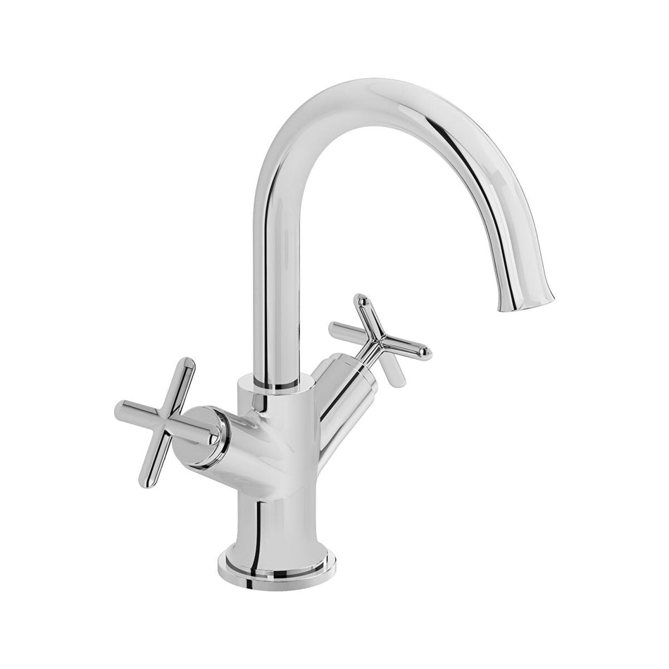 Vitra Origin Classic Deck Mounted Basin Mixer Tap - Chrome