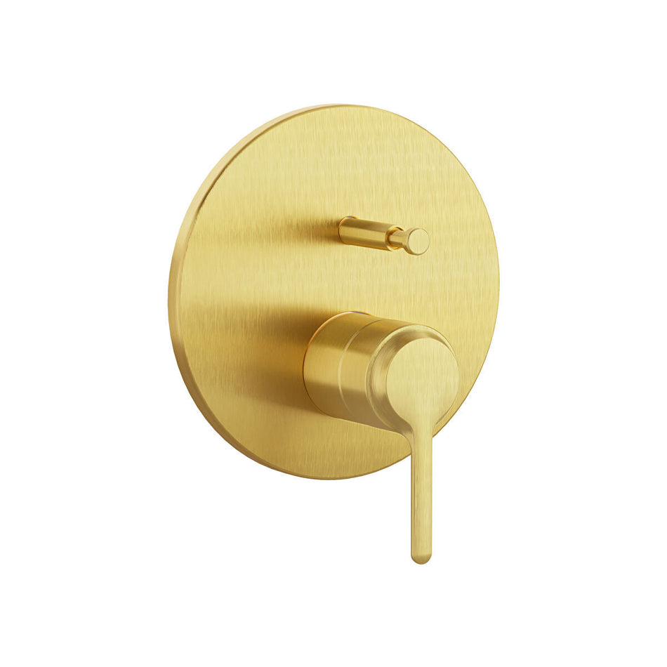 Vitra Origin Classic Manual Bath Shower Mixer Valve - Brushed Gold