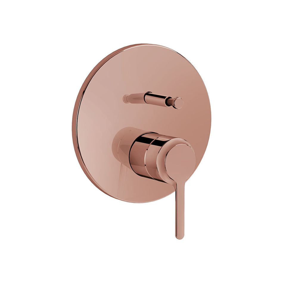 Vitra Origin Classic Manual Bath Shower Mixer Valve - Soft Copper