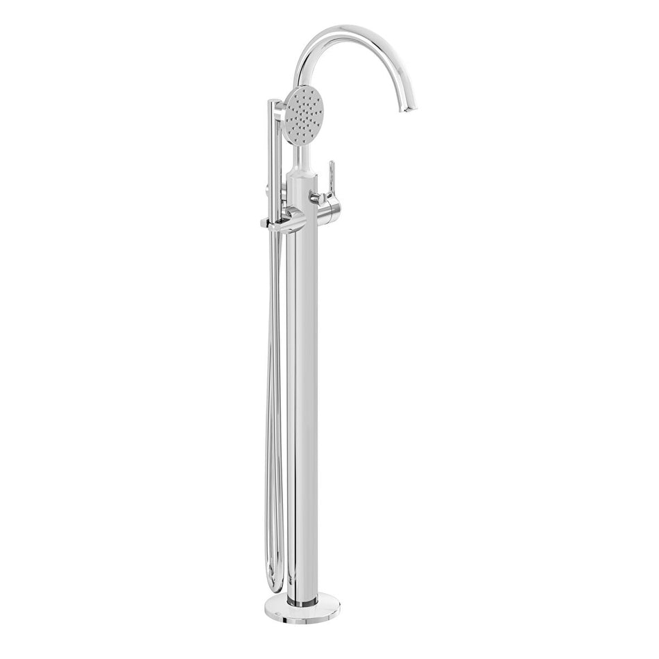 Vitra Origin Classic Floor Standing Bath Shower Mixer Tap - Chrome