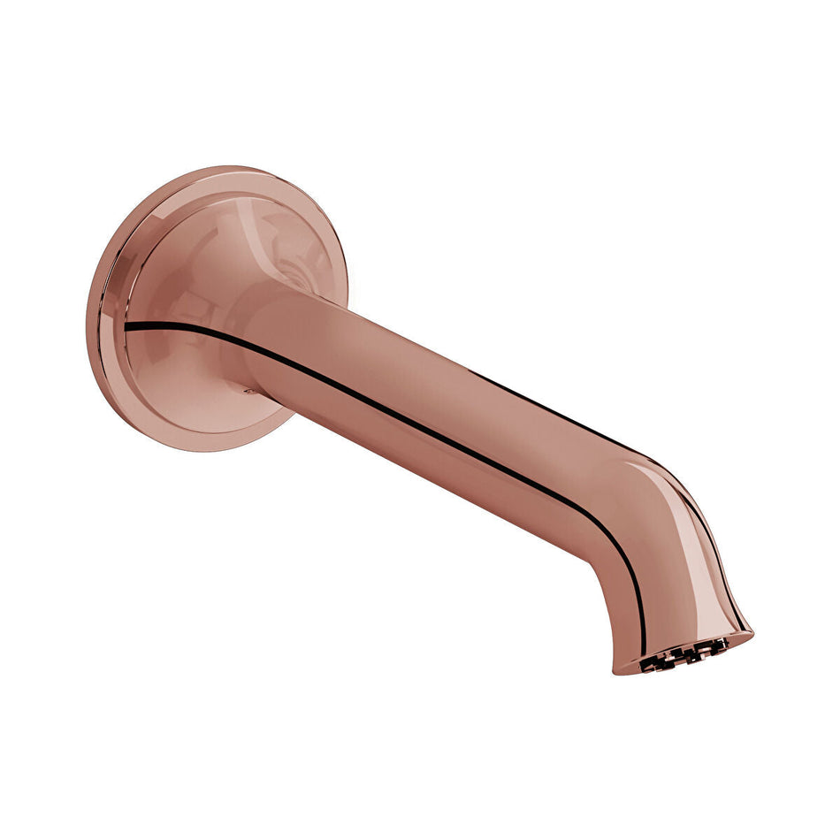 Vitra Origin Classic Wall Mounted Bath Spout - Soft Copper