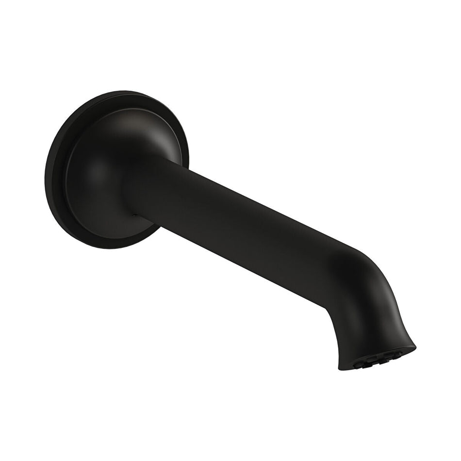 Vitra Origin Classic Wall Mounted Bath Spout - Matt Black