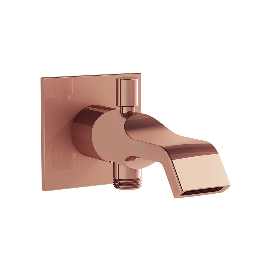 Vitra Suit Wall Mounted Bath Spout - Soft Copper