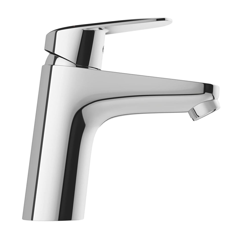 VitrA Flow Round Basin Mixer Tap - Chrome