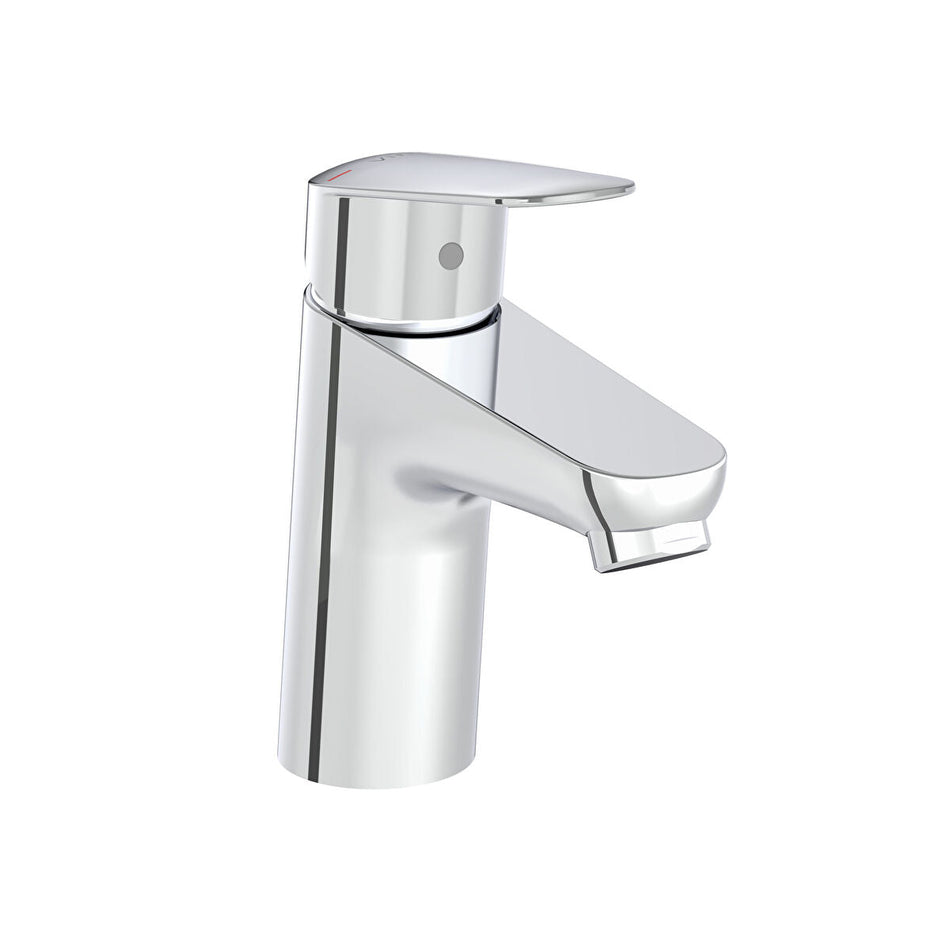 VitrA Flow Round Basin Mixer Tap - Chrome
