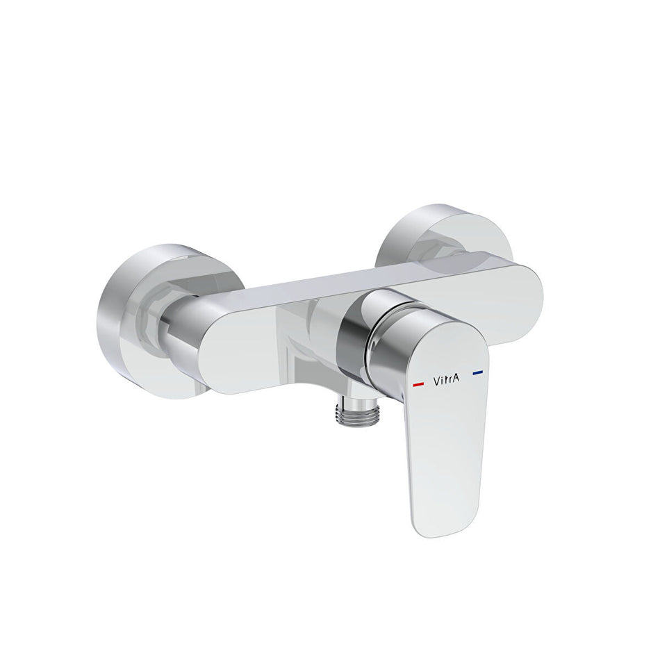 Vitra Flow Soft Wall Mounted Shower Mixer Tap - Chrome