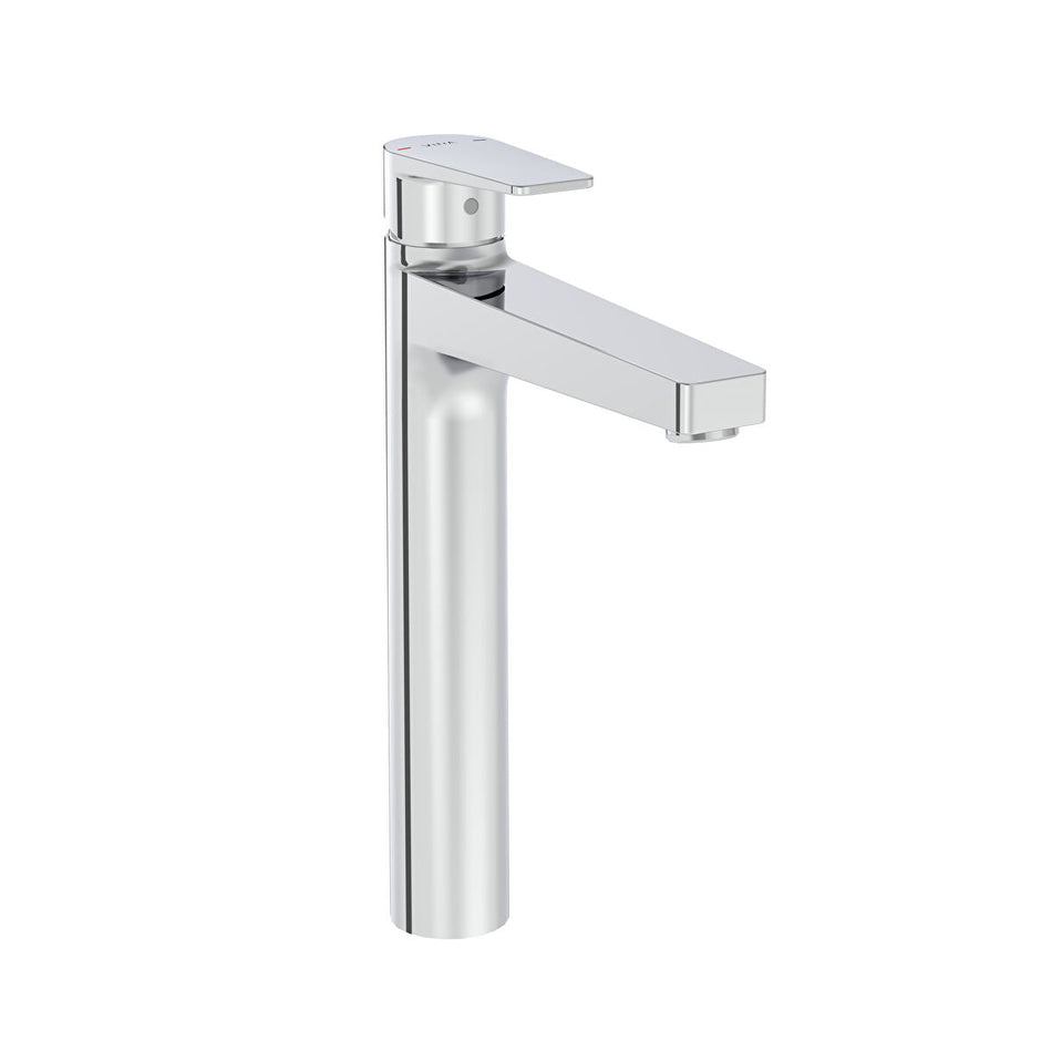Vitra Flow Square Tall Basin Mixer Tap - Chrome