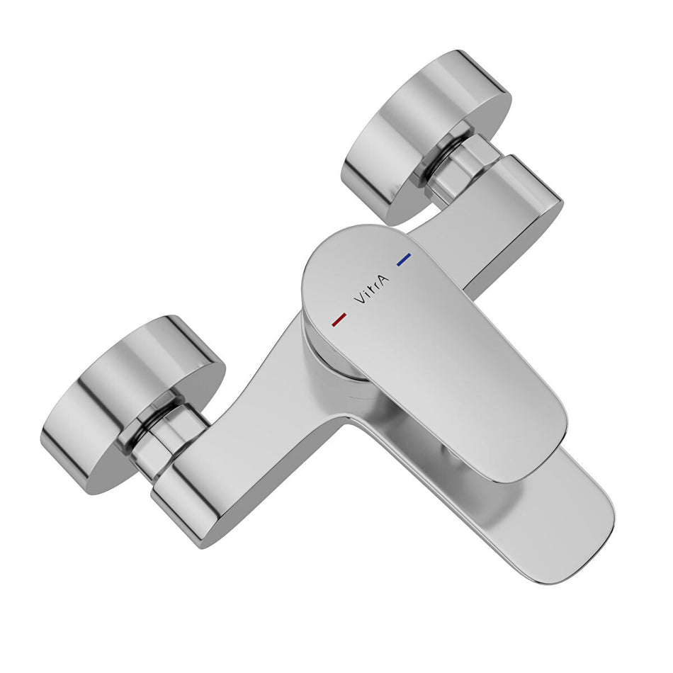 Vitra Flow Soft Wall Mounted Bath Shower Mixer Tap - Chrome