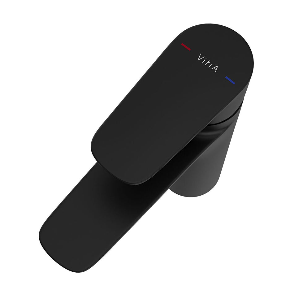 Vitra Flow Soft Large Basin Mixer Tap - Matt Black