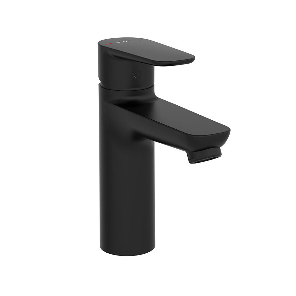 Vitra Flow Soft Large Basin Mixer Tap - Matt Black