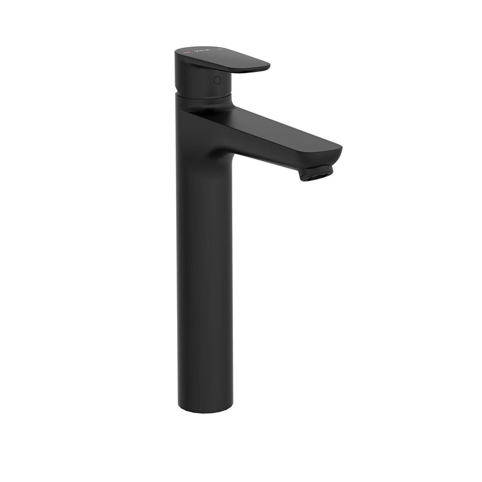 Vitra Flow Soft Tall Basin Mixer Tap for Bowls - Matt Black