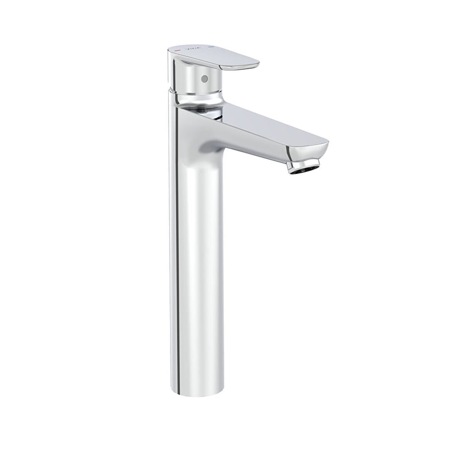 Vitra Flow Soft Tall Basin Mixer Tap - Chrome 