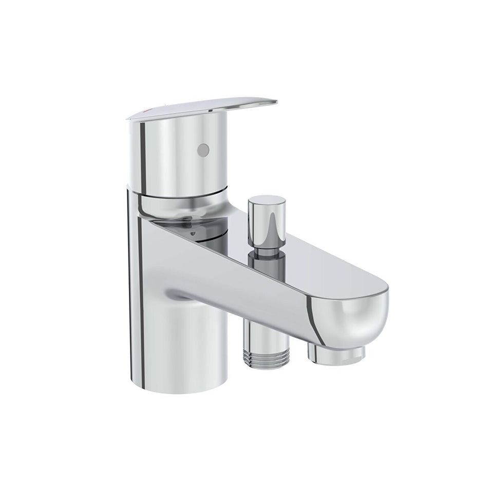 Vitra Flow Round Monohole Bath Shower Mixer Tap - Chrome