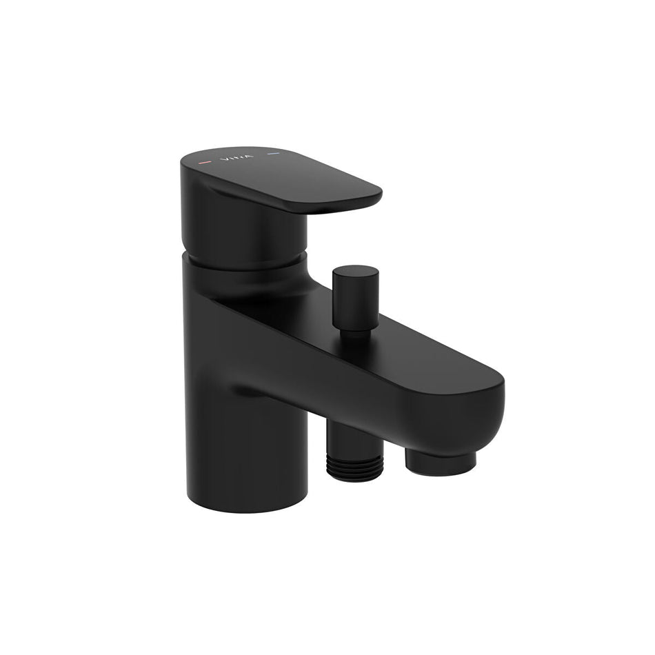 Vitra Flow Soft Monohole Bath and Shower Filler - Matt Black