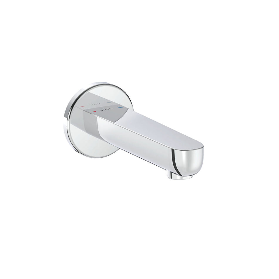 Vitra Root Round Wall Mounted Bath Spout - Chrome