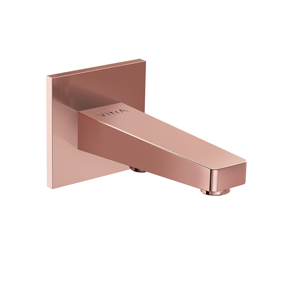Vitra Root Square Bath Spout - Soft Copper