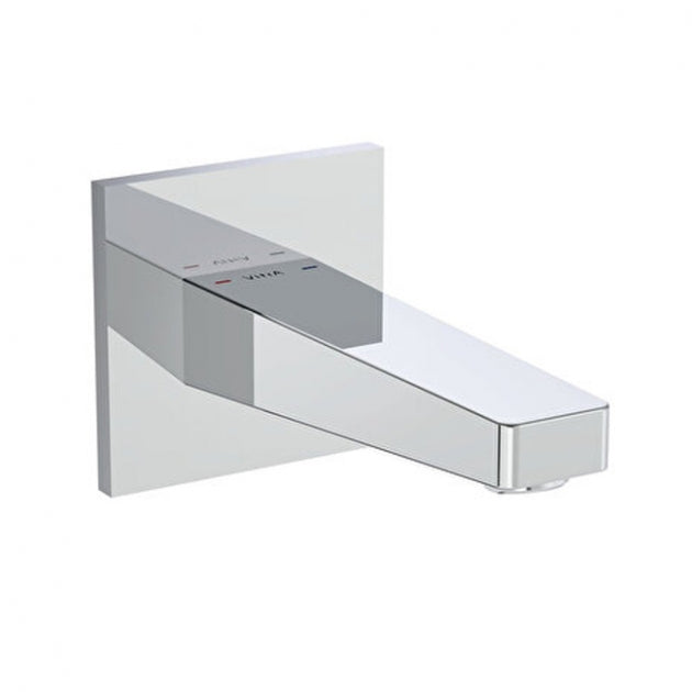 Vitra Root Square Wall Mounted Bath Spout - Chrome
