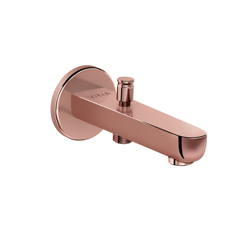 Vitra Root Round Wall Mounted Bath Spout - Soft Copper