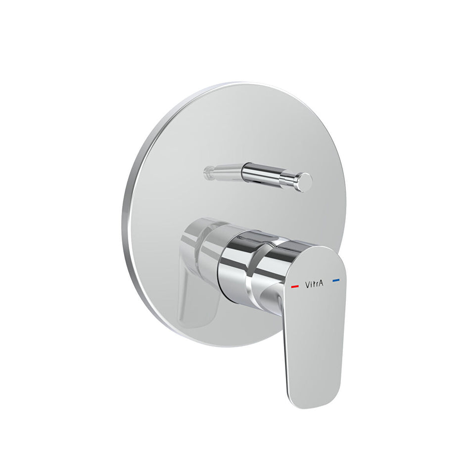 Vitra Flow Soft Manual Bath Shower Mixer Valve - Chrome