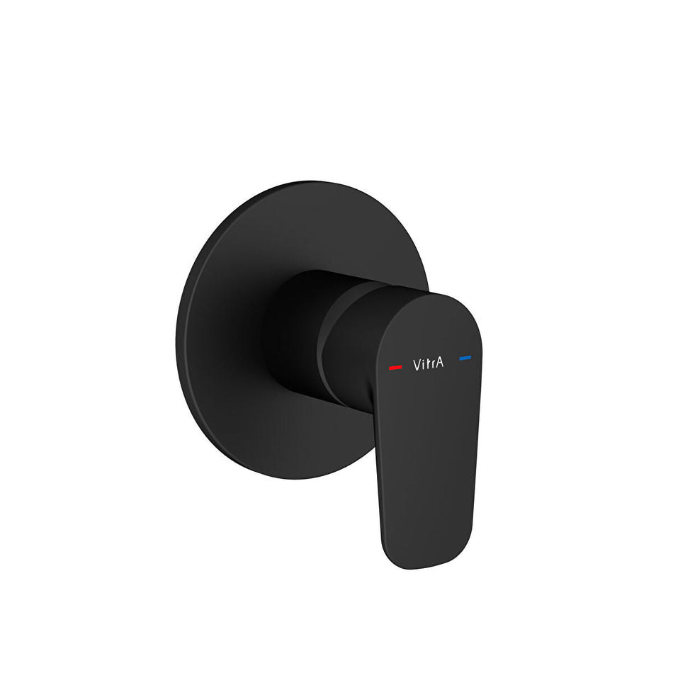 Vitra Flow Soft Manual Shower Mixer Valve - Matt Black
