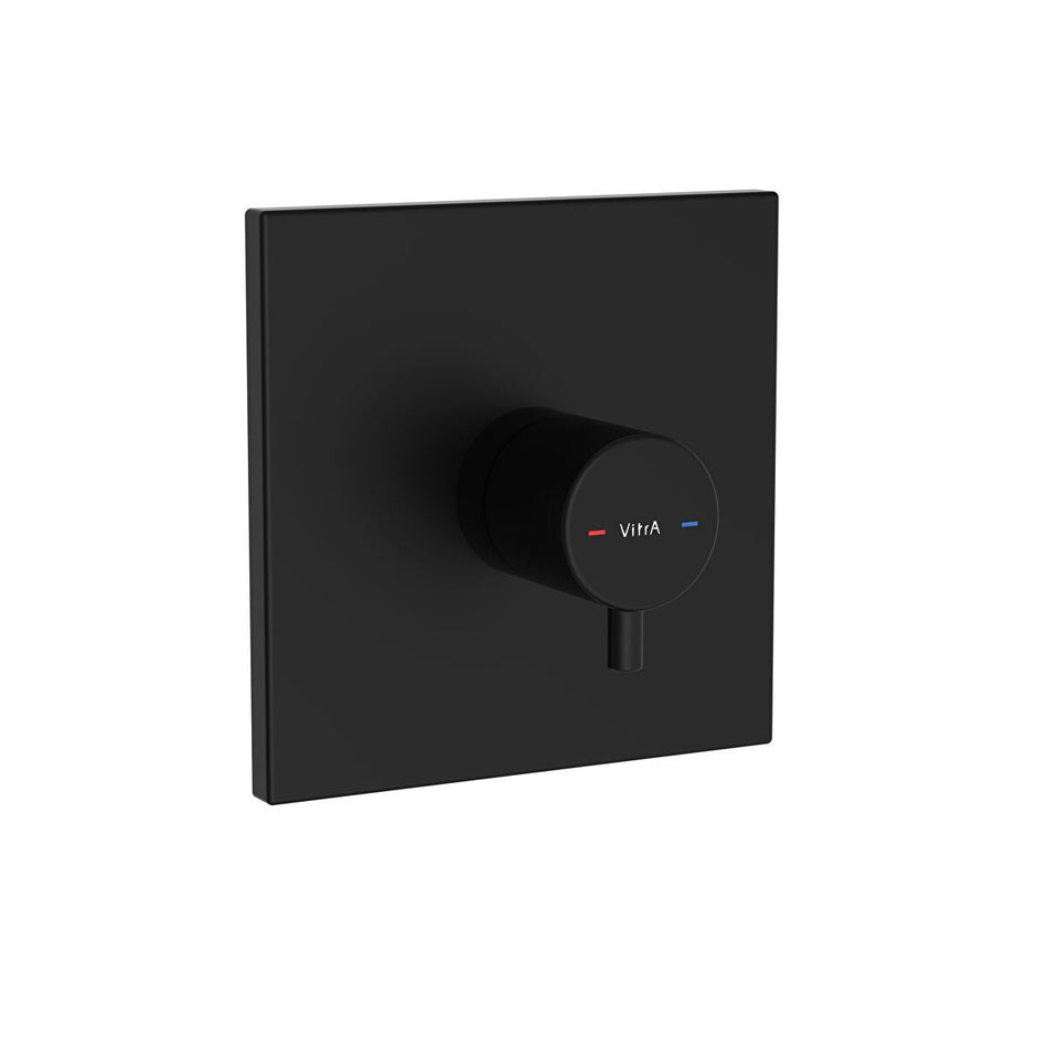 Vitra 3 Outlet Square Built-in Diverter - Matt Black